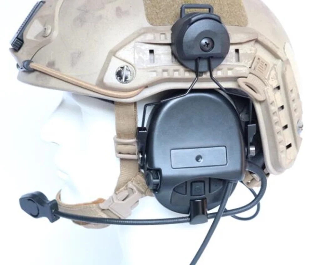 TS TAC-SKY TACTICAL HEADSETS SORDIN Helmet Fast Track Bracket Silicone Over-Ear Version Noise Canceling Pickup Headset