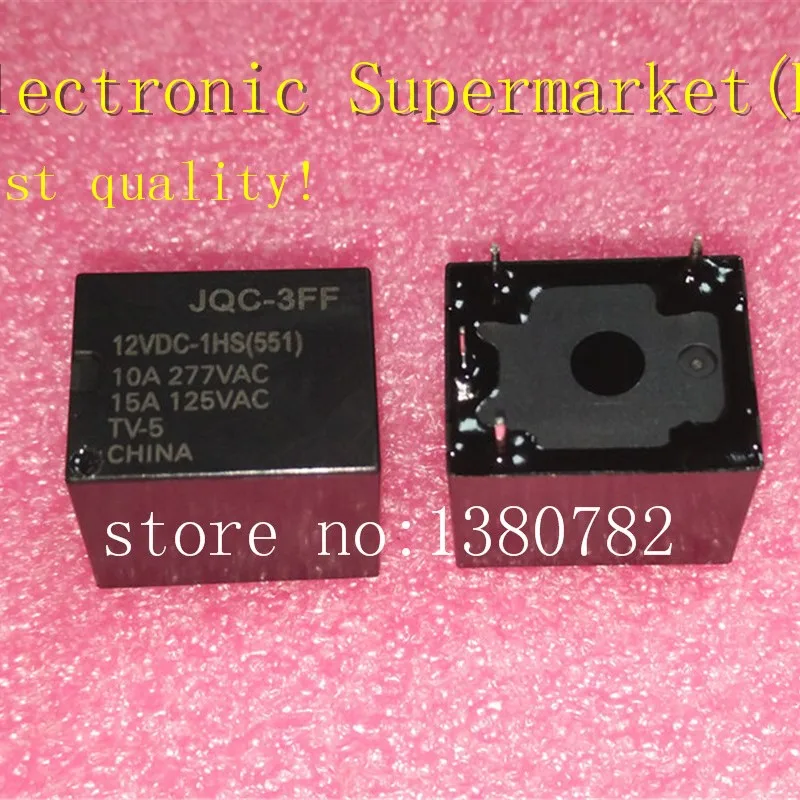 10pcs-50pcs Power relays JQC-3FF-5VDC-1HS JQC-3FF-9VDC-1HS JQC-3FF-12VDC-1HS JQC-3FF-24VDC-1HS 15A 4PIN In stock!