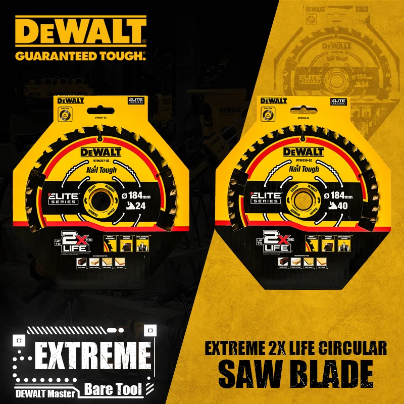 DEWALT DT90257 DT90259 EXTREME 2X żywotność tarczowa 184MM brzeszczot akcesoria do elektronarzędzi stolarka