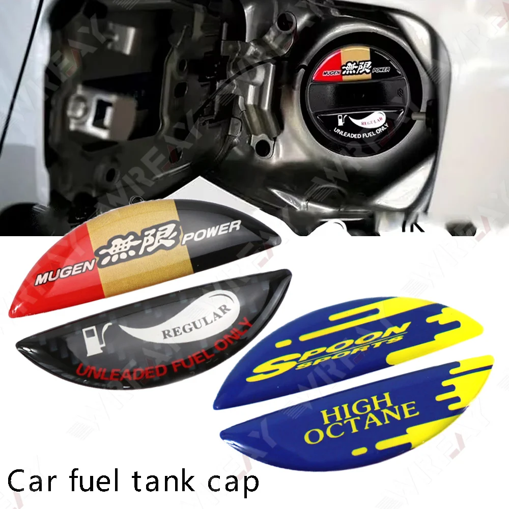 Universal JDM Fuel Cap Sticker for Honda Jazz Fit City Grace Hatchback HRV Honda Access Modulo Spoon Mugen