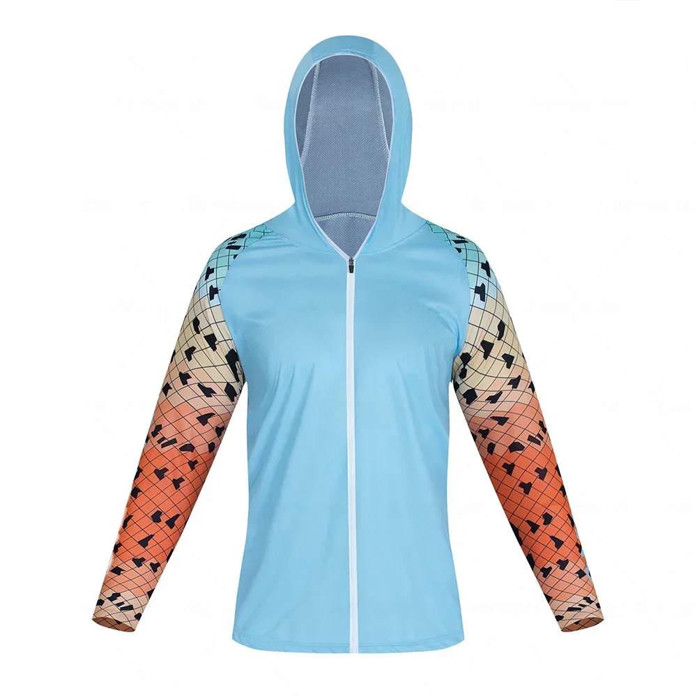 

Fishing Clothing Long Sleeve Anti-UV Zipper Quick Drying Sun Protection Fishing Shirts Men's Fishing Jerseys