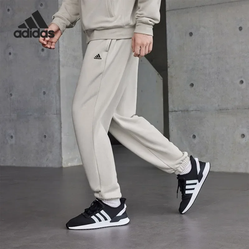 Adidas Lightweight Thin Drawstring Waist Cargo Cut Snap Pockets Walking TrousersIV7588