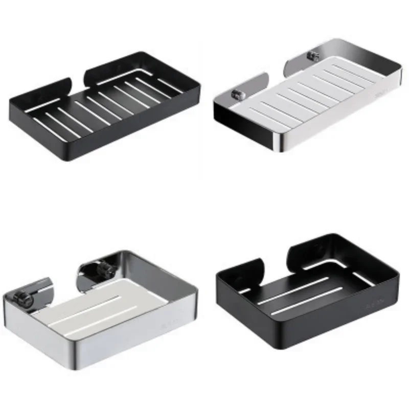 1 Set di portasapone a parete in acciaio inossidabile contenitore per il bagno portasapone per uso domestico esteso portasapone quadrato per doccia