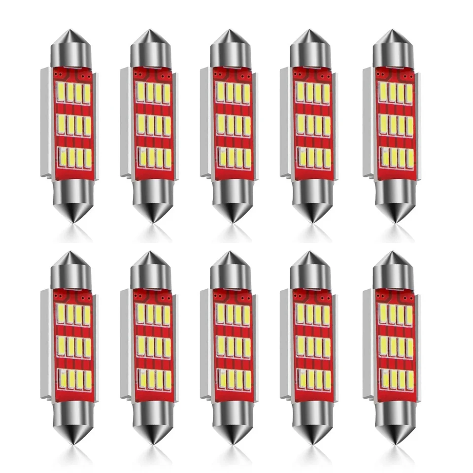 10X NEW LED C5W C10W Car Reading Light Auto Festoon Interior Dome Lamp Bulb 31mm 36mm 39mm 41mm white Drop Shipping Supported