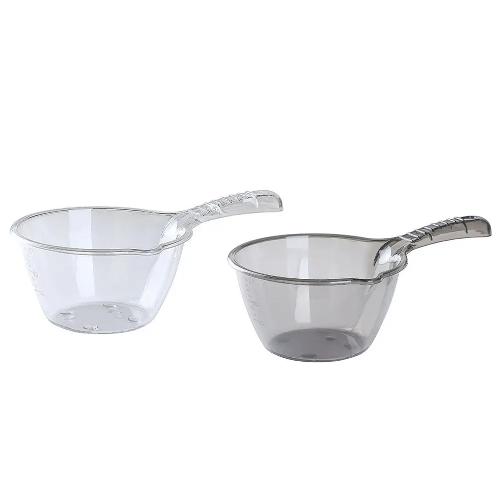 2pcs Plastic Water Scoops Long Handle Widened Deepened Large Capacity Kitchen Ladle Household Watering Spoon For Garden Flower