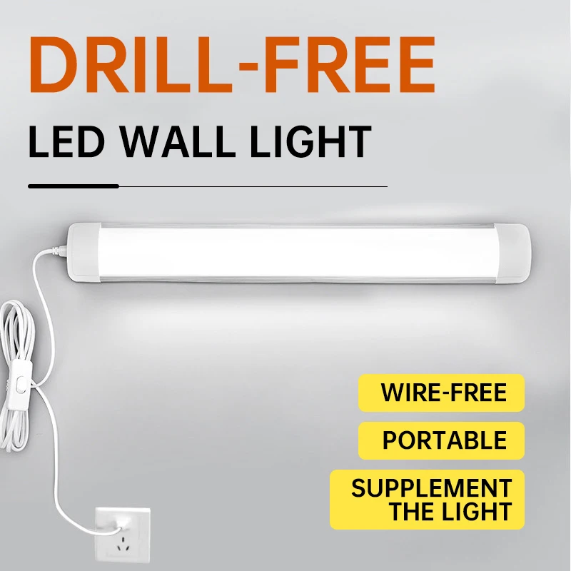 LED Lighting Tube with 10W 20W AC220V Lamp with Home Appliances Kitchen Living Room Decoration Cabinets Bedroom Study Room