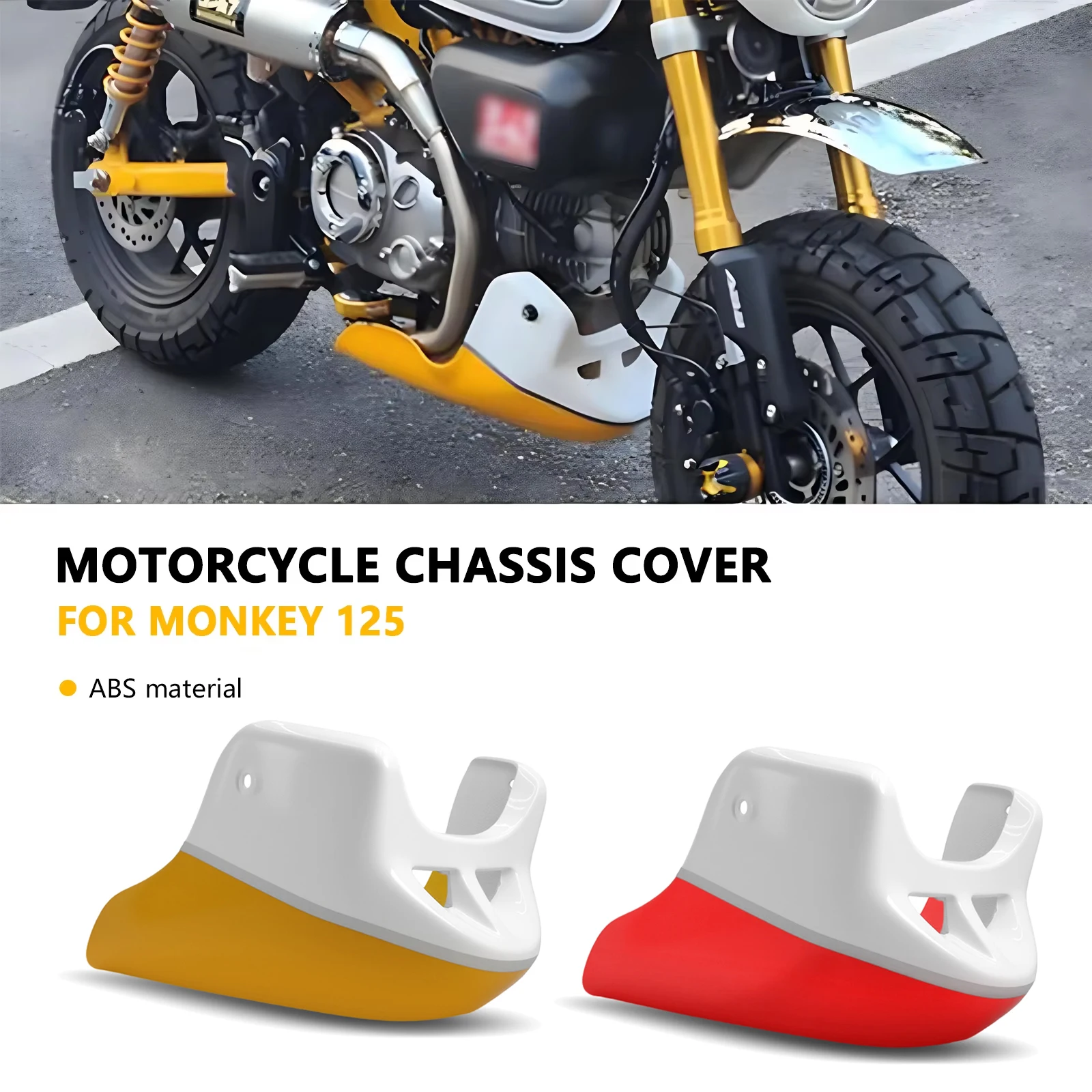 Monkey 125 2020 Lower Fairing Cover Skid Plate Engine Chassis Protective Belly Pan Guard For Honda MONKEY125 2018 2019 2020