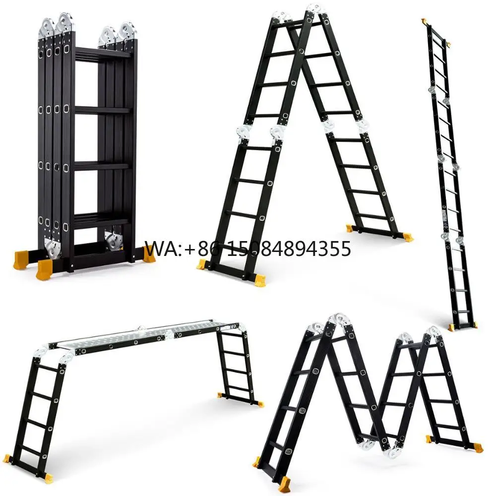 Echelle-telescopique-multifonction-en-aluminium-de-47-m-155-pi-avec-deux-plateformes-de-travail-noire