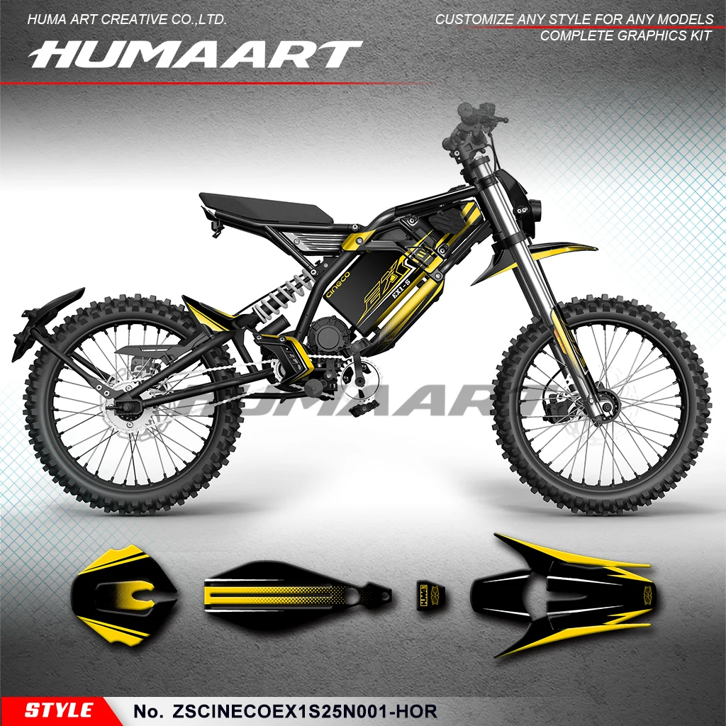 

HUMAART Stickers Complete Wrap Design for CINECO EX1-S EX1-RPO Vinyl Graphics, Rebuilding, ZSCINECOEX1S25N001-HOR