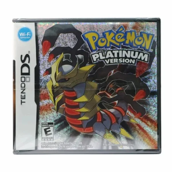 New Sealed Pack Pokemon Platinum Pearl Diamond HeartGold SoulSilver Video Game Cartridge Console Card with Box and Manuals