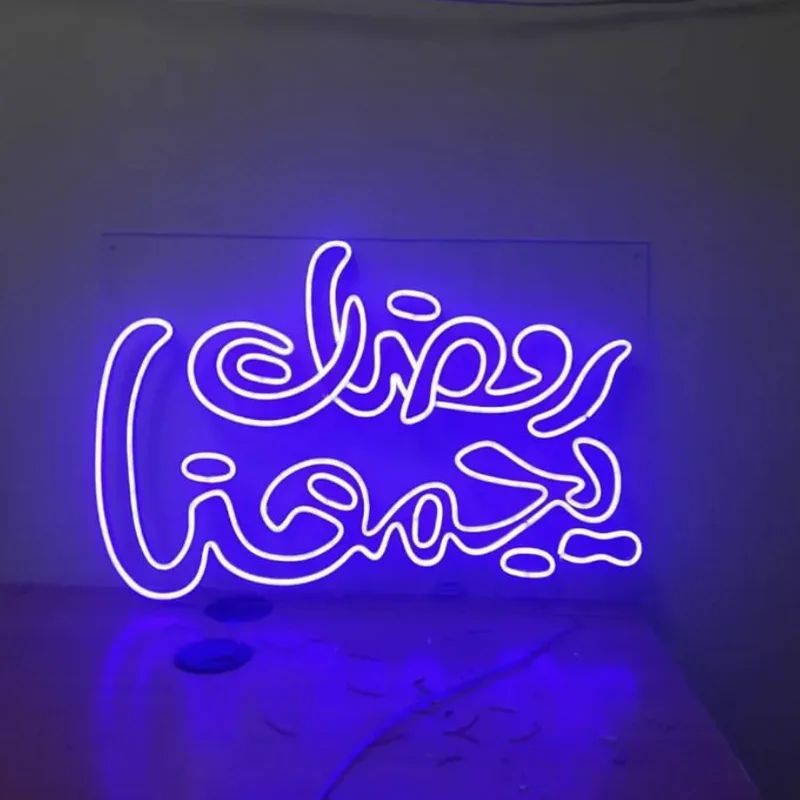 IWP Factory Custom Letters Pattern Neon Light Festivals Event Parties Eye-Catching 12V Acrylic Logo Name Neon Signage