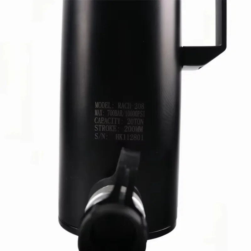 Cilindro hidráulico oco de alumínio de retorno por mola RACH-604 de 60 toneladas com furo central