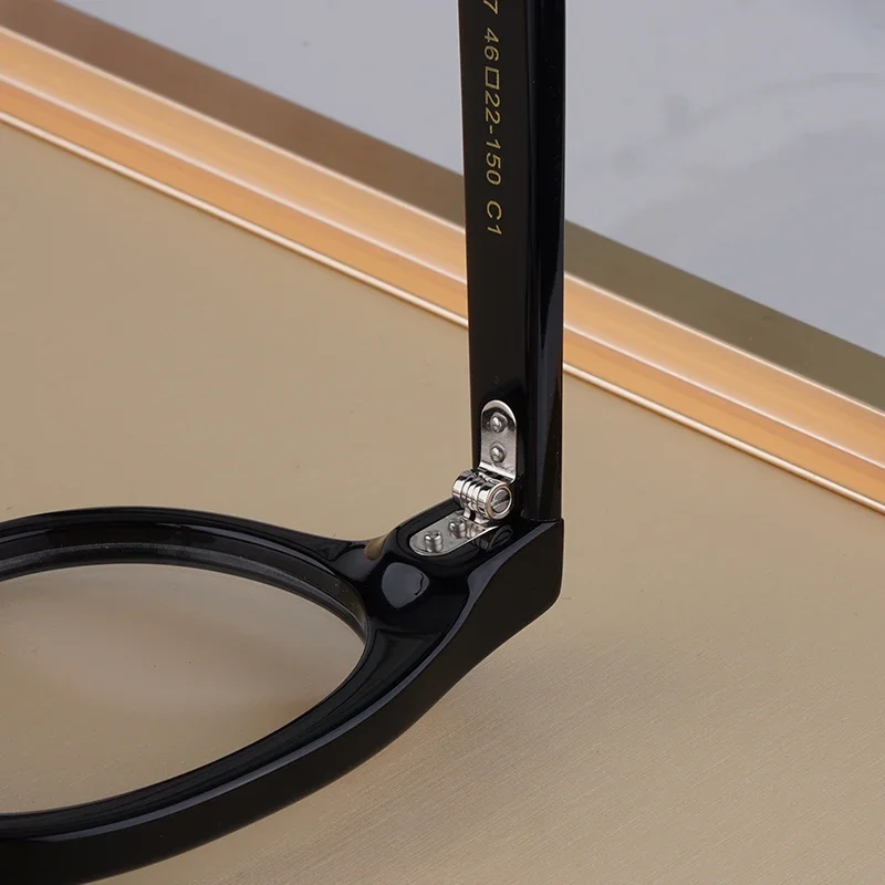 Japanese Style Handmade High Quality Acetate Round Oval Glasses Frame For Men Women Designer Eyeglasses Can customize lenses