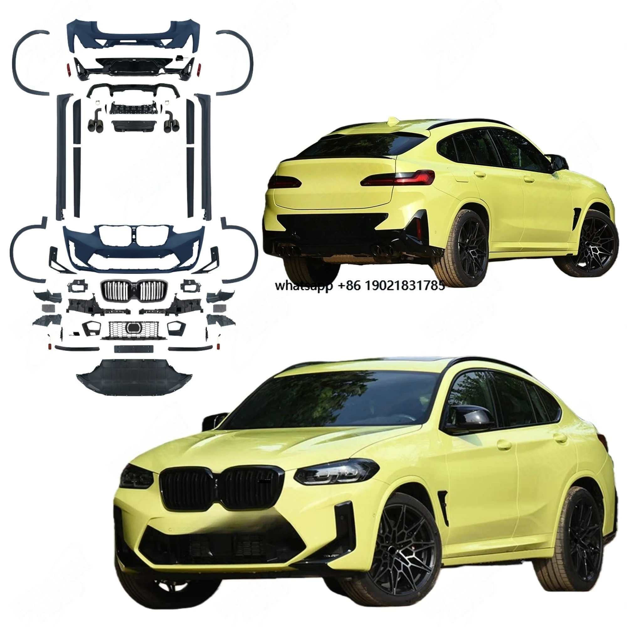 Top Quality PP Material Bumpers for  X4-Series G02 LCI 2022 2023 2024 2025 Upgrade to F98 LCI X4M Competition Style