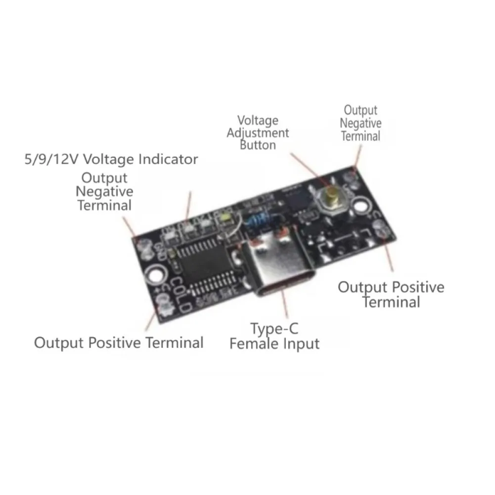 Fast Charging Trigger Module 5V 9V 12V For Pd QC Decoy With For Auto Boost Heat Sink For Electronics Cooling And Power Supply