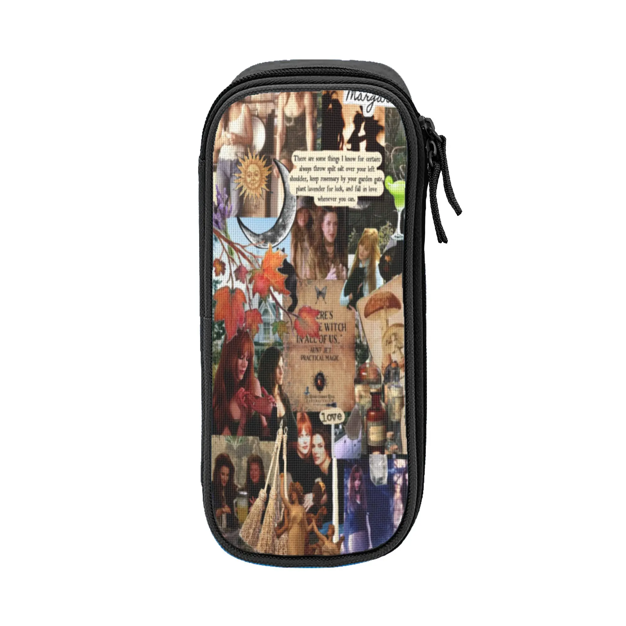 Large Pencil Case Practical Magic 2 Merch  Double Layer Pencilcase Girl Makeup Bags Amazing Gift