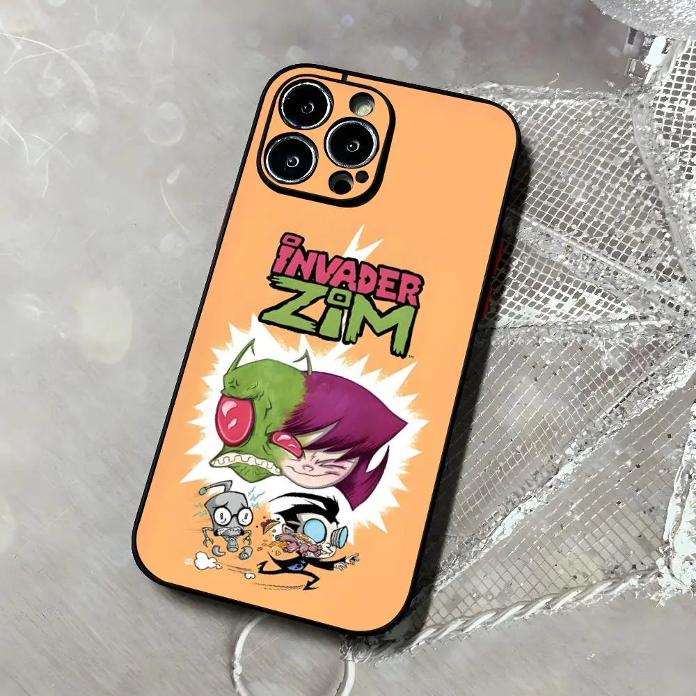 Phone Case For IPhone 15 gentleman 14 13 11 12 Invader Pro Max Mini Xs X Zim Xr 7 8 Plus Cartoon Se Cover