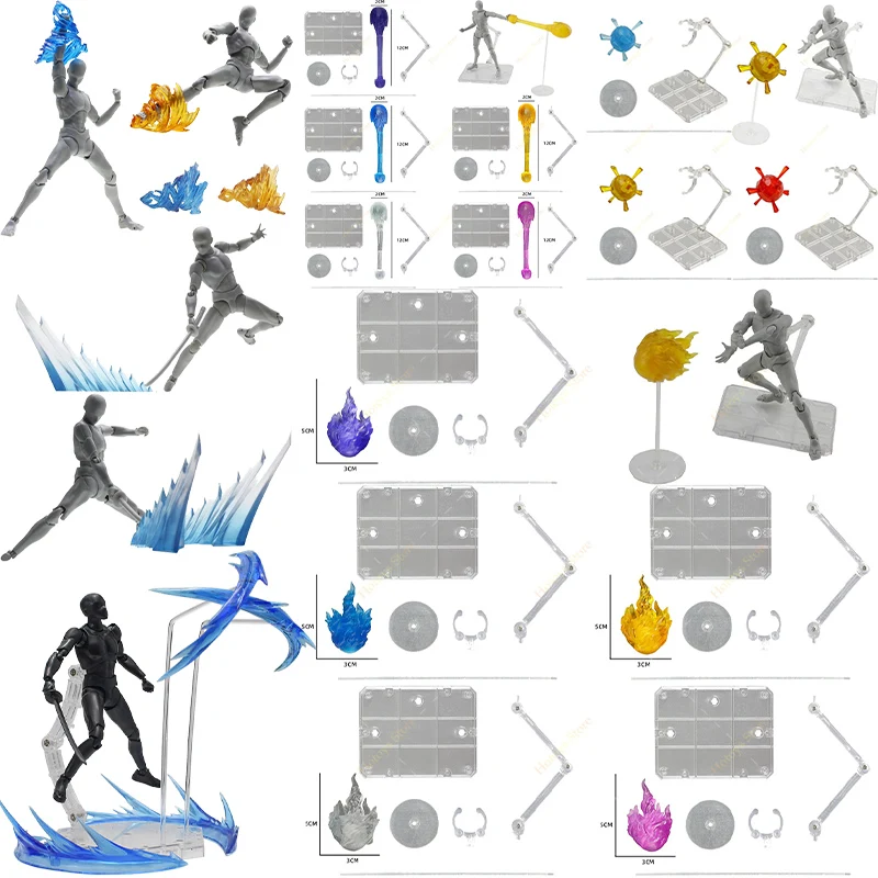 Амортизирующие бомбы Genki, Вегета, пламя, молния, спецэффект удара, Раздельный взрыв, кристалл, ПВХ, экшн-модель, DIY Сборные игрушки