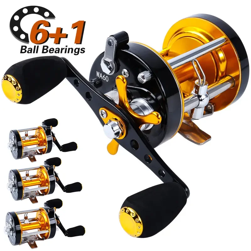 

Sougayilang Baitcasting Fishing Reel 6+1BB Trout Bass Spinning Fishing Wheel