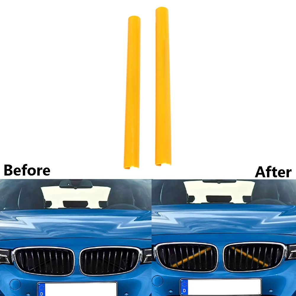 2Pcs Car Front Grille Trim Strips For BMW F20 F30 F21 F22 F23 F31 F32 F33 F34 F36 F40 F44 Car Styling Decoration Accessories