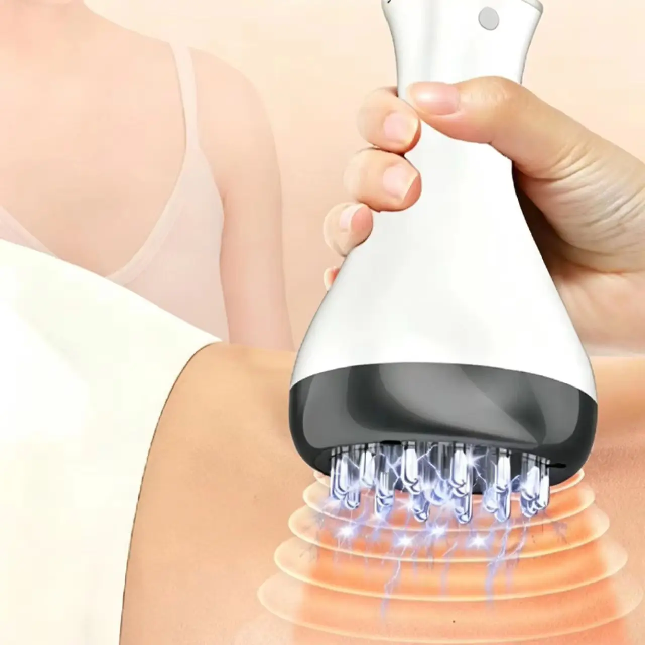 Electric Meridian Brush Lymphatic Drainage Massager Vibration Soothing Legs Arms Hips Belly Body Sculpting Machine
