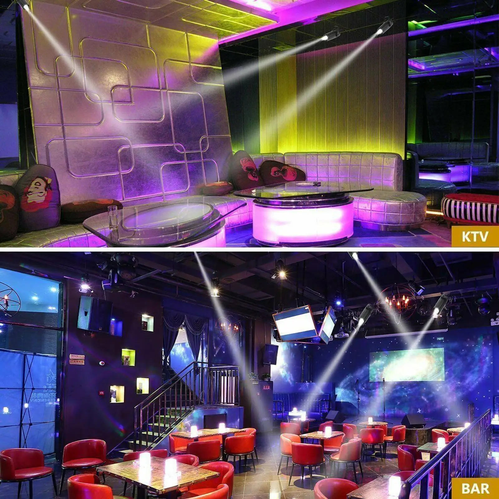 

Светодиодный прожектор DJ Pinspot Light 3W, 8 цветов, для вечеринок и дискотек