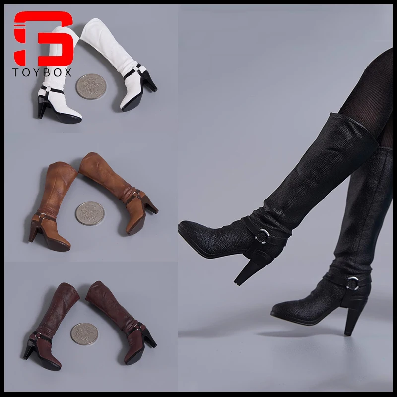cdtoys CD080 Scala 1/6 Stivali Lunghi Femminili Scarpe Cave Modello Misura 12 ''Soldato Femminile Action Figure Corpo Bambole