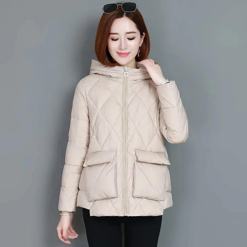 2023 New Hooded Same Style Hot Selling Multi color Optional Down Cotton Coat Women's Warm Winter Coat Women's Cotton Coat Women