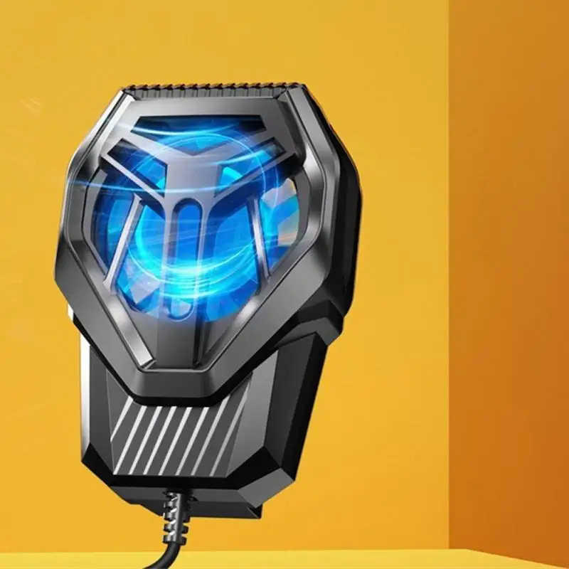 4.5-6 Inch Cool Heat Sink For Cellphones Tablets Firm Cooling Fan Radiator Heat Dissipation Stable Mobile Phone Cooler Black