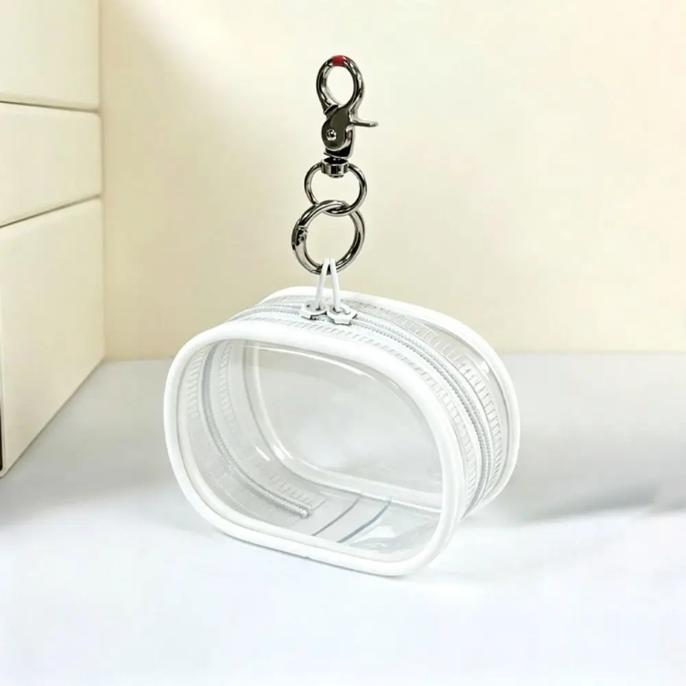 Stylish PVC Pet Food Pouch Transparent Zipper Closure Cat Food Bag Clamshell Opening Reusable Portable Feeding Bag
