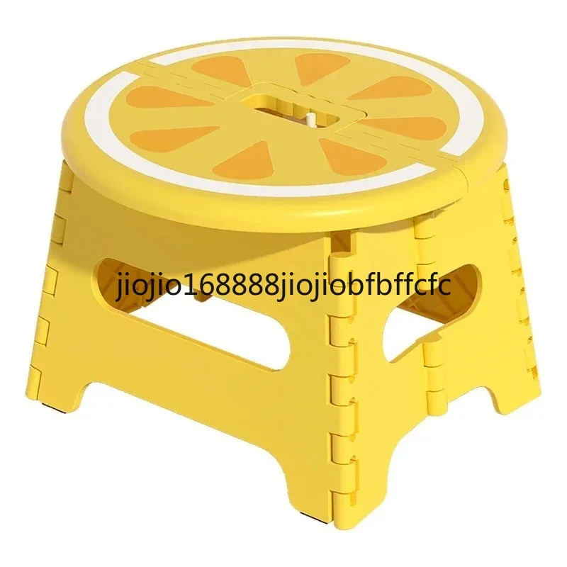 Suitable for plastic thick folding stools, cartoon creative portable small benches