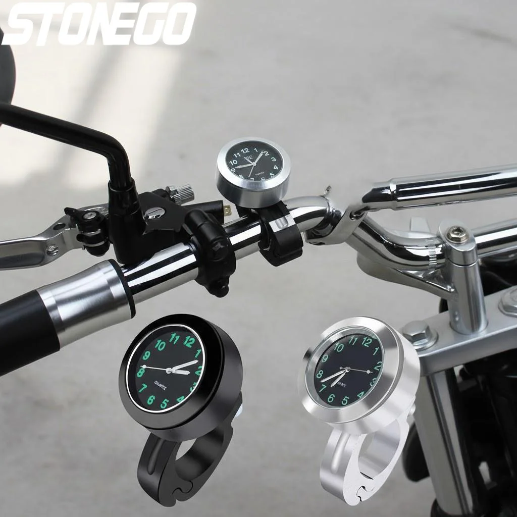 

Водонепроницаемые светящиеся часы для мотоциклов и электромобилей с креплением на руль