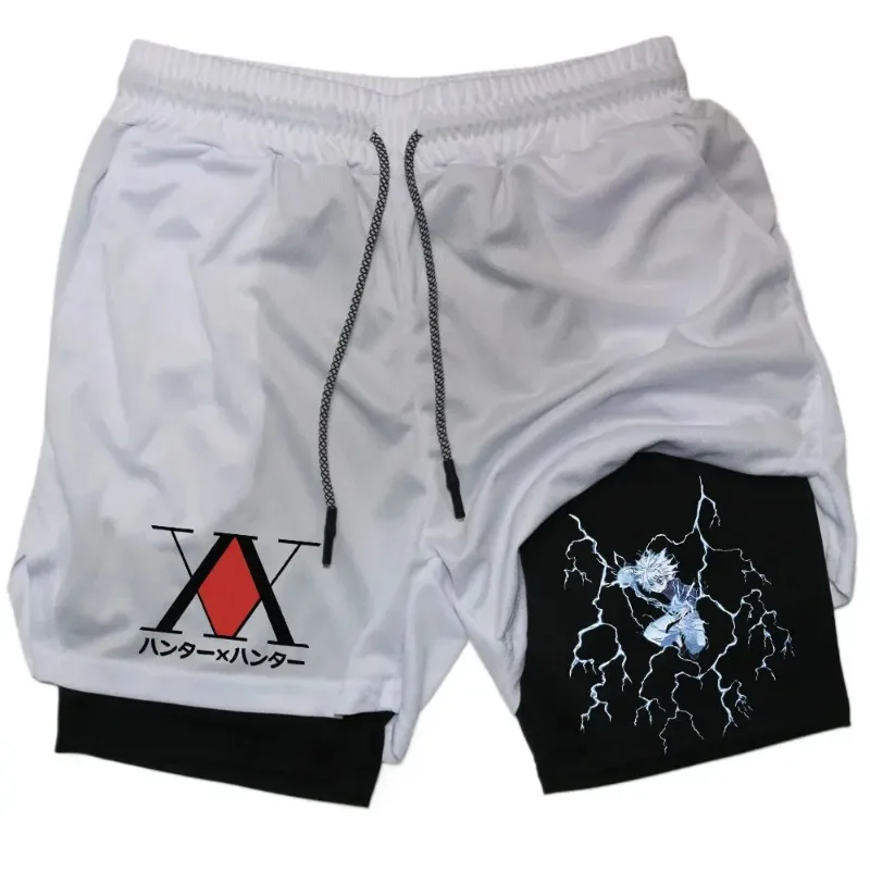 Anime Hunter X Hunter Performance Nowe Szorty Szybkoschnące Sportowe Do Biegania Treningowe Na Siłownię Oddychające Letnie Szorty Kompresyjne