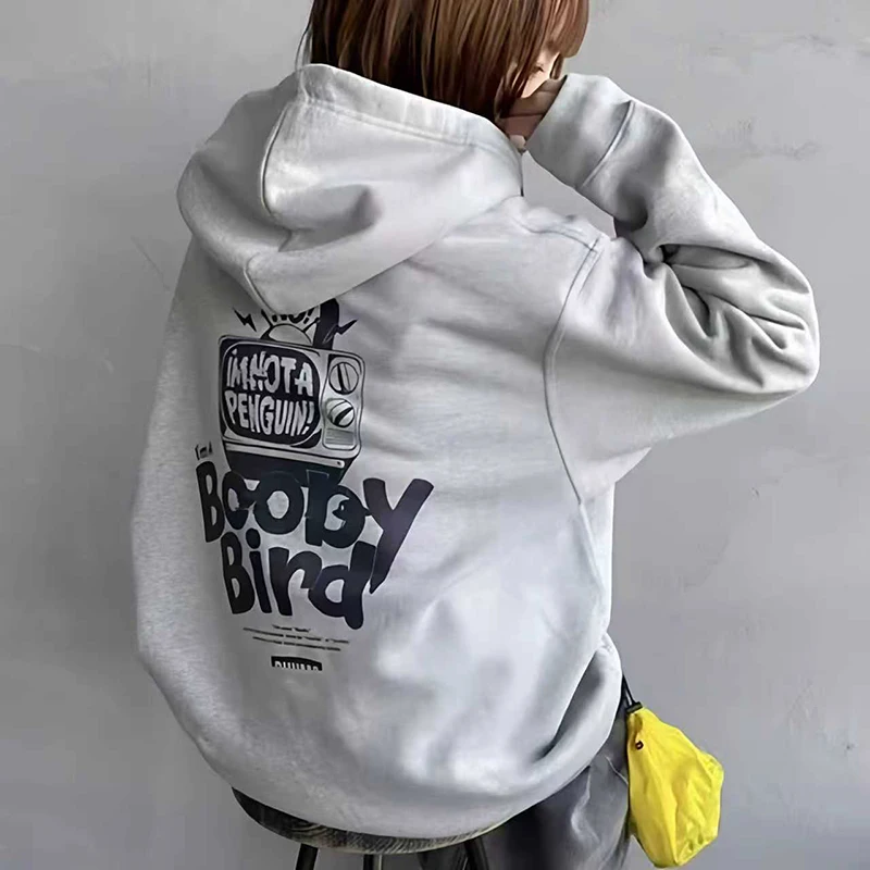 

Толстовка с капюшоном ex Lazy Sle Kangaroo ket, толстовка с капюшоном спереди и буквенным принтом Ba, хлопок Fce, осень-зима, Новое поступление