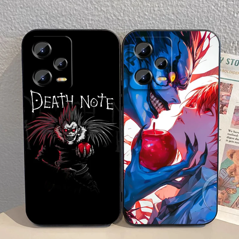 Note Anime DEATH Cool For Xiaomi Redmi Note 13 12R 12 12S Turbo 11 11T 11S 10 10S Pro Plus 5G Black Cover Phone Case