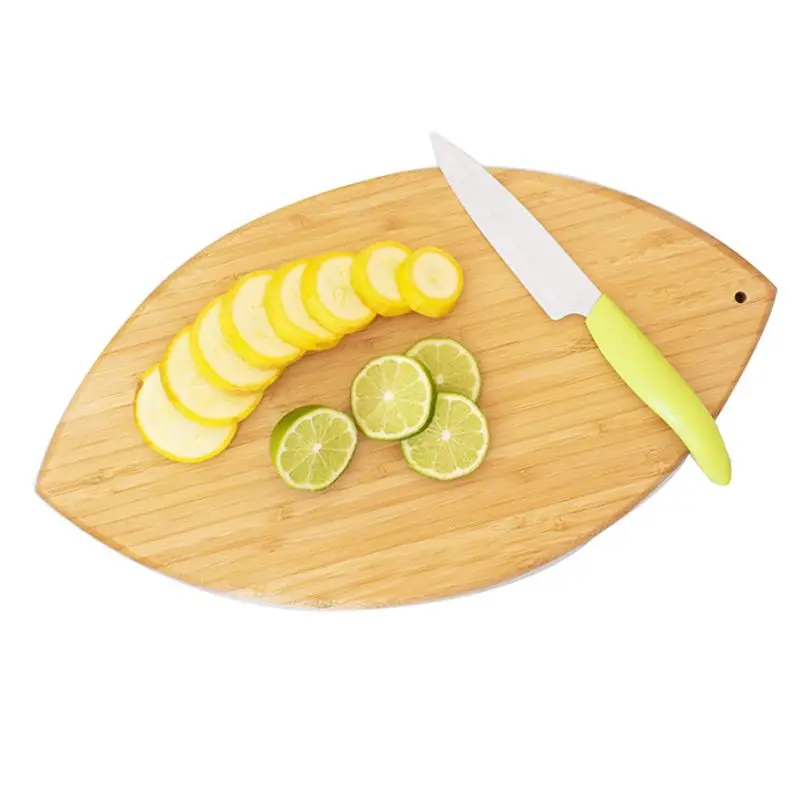 Football Shaped Bamboo Serving and Cutting Board