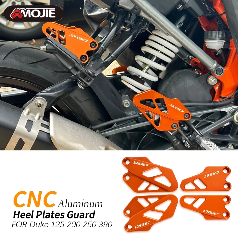 

For Duke 125 200 250 390 Duke 2017-2023 Rear FootPeg Footrest Heel Plates Guard Protector Duke125 Duke200 Duke250 Duke390