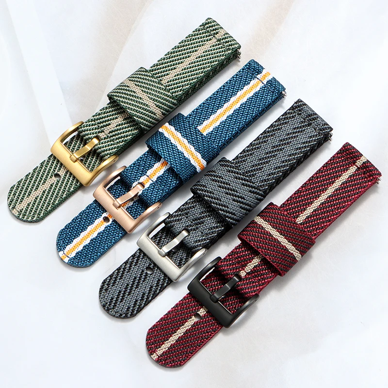 For Omega watch 20mm Nylon watch band bracelet for Seiko Quick Release Wristband Military Sport Watch Band for MOON smart watch