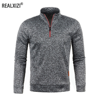 Men's Sweatshirts Half Zipper Pullover Male Long Sleeve Flleece Sweater Standcollar Snowflakes Hoodies Men Clothes
