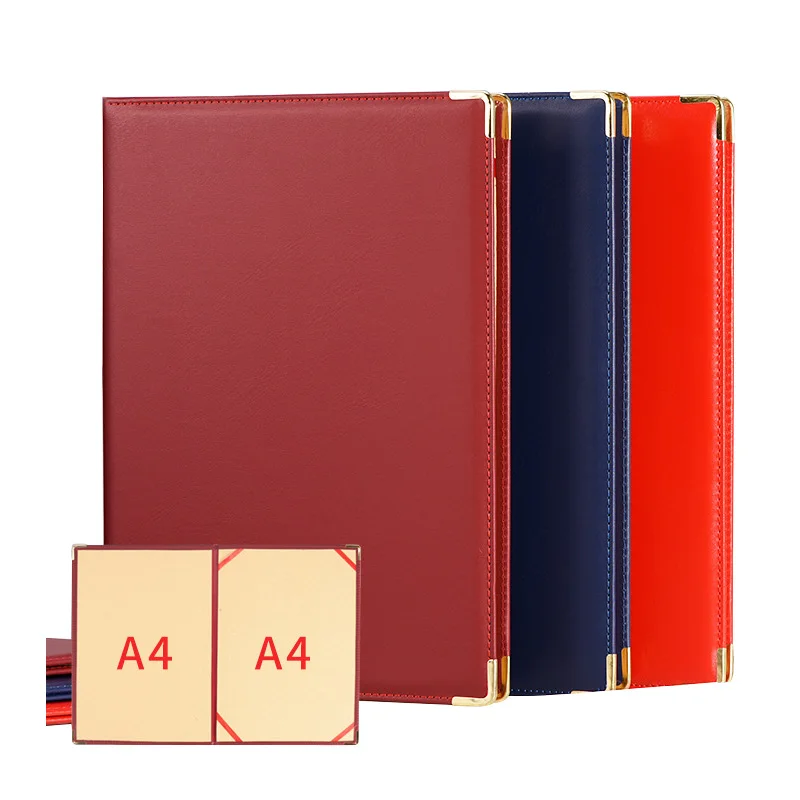 For A4 Papers Honor Certificate Award Agreement Cover Blue Wine Red