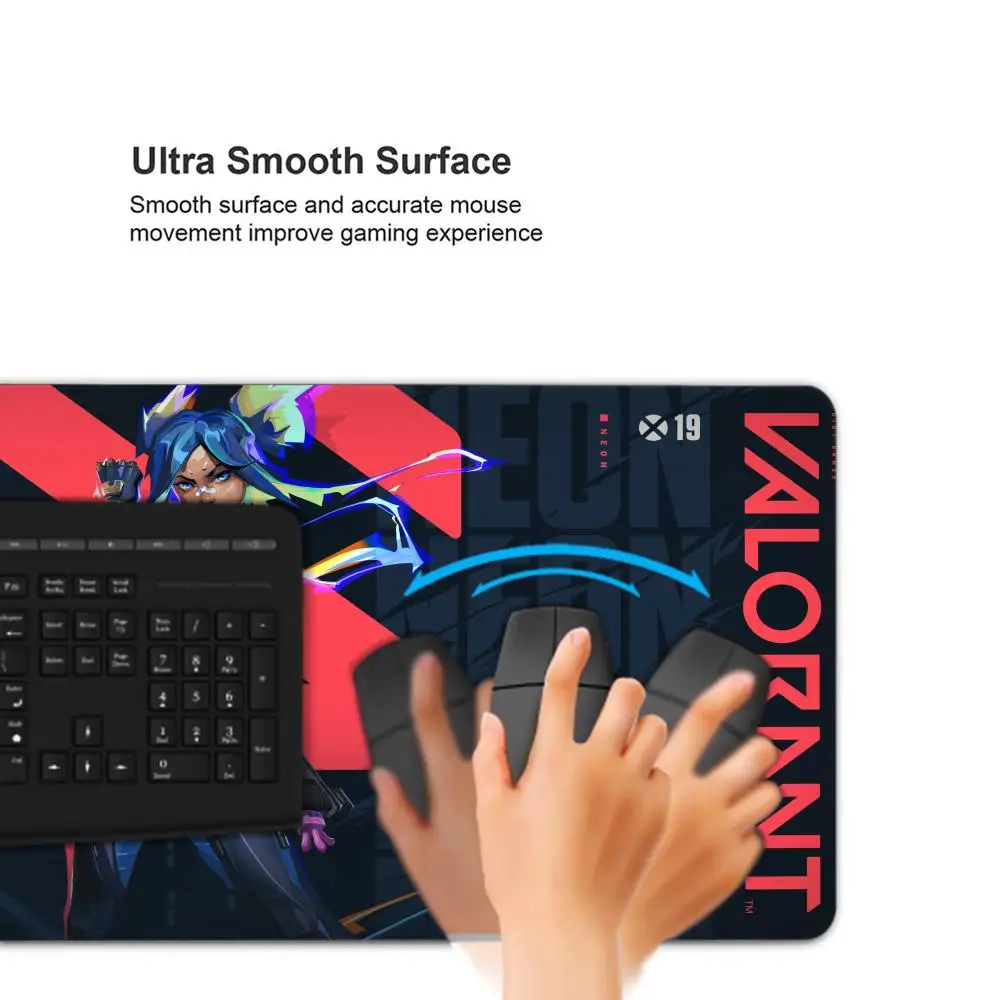 Valorant Large Mouse Pad Anime Cartoon Deskmat Gaming Mousepad Gamer Desk Protector Pc Accessories Keyboard Mat CuGamer Mousepad