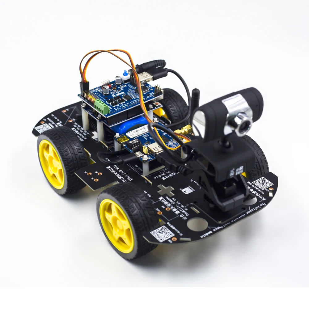 Kit Robot Mobil Pintar Edukasi STEM untuk Anak dan Dewasa, Kontrol Jarak Jauh Nirkabel WIFI 4WD, Pemrograman DIY, Coding, untuk Arduino