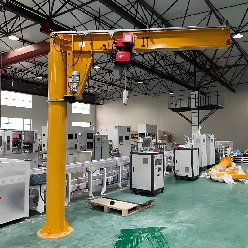 Customized Arm Jib Crane 360 Degree Rotation Column Portable Workshop Floor Cantilever with Engine/Motor 16t Capacity 10M Span