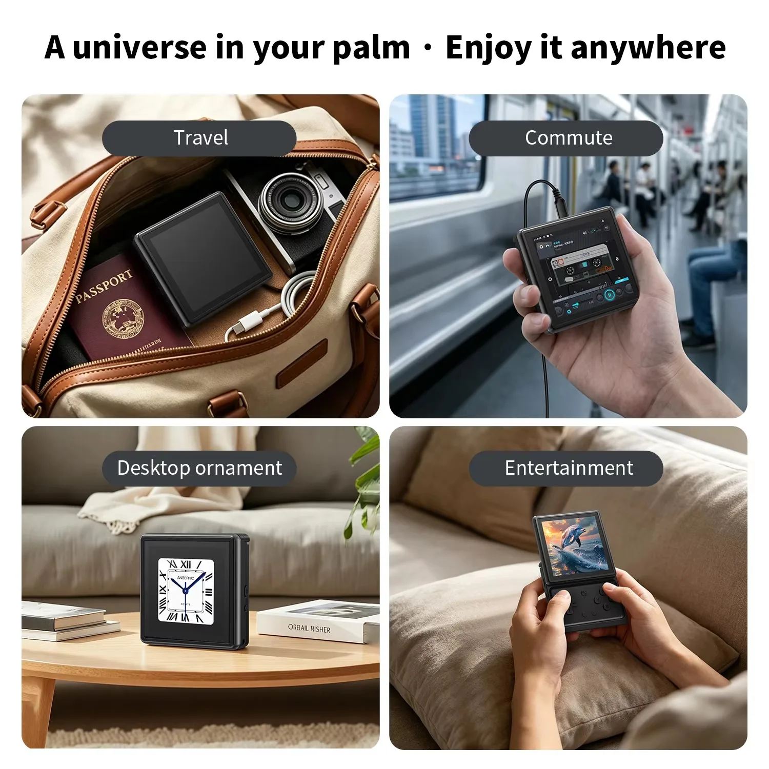ANBERNIC RG Rotate Handheld Game Console 3.5 Inch Square IPS Screen T618 Android Retro Gaming Player Portable Video Ga