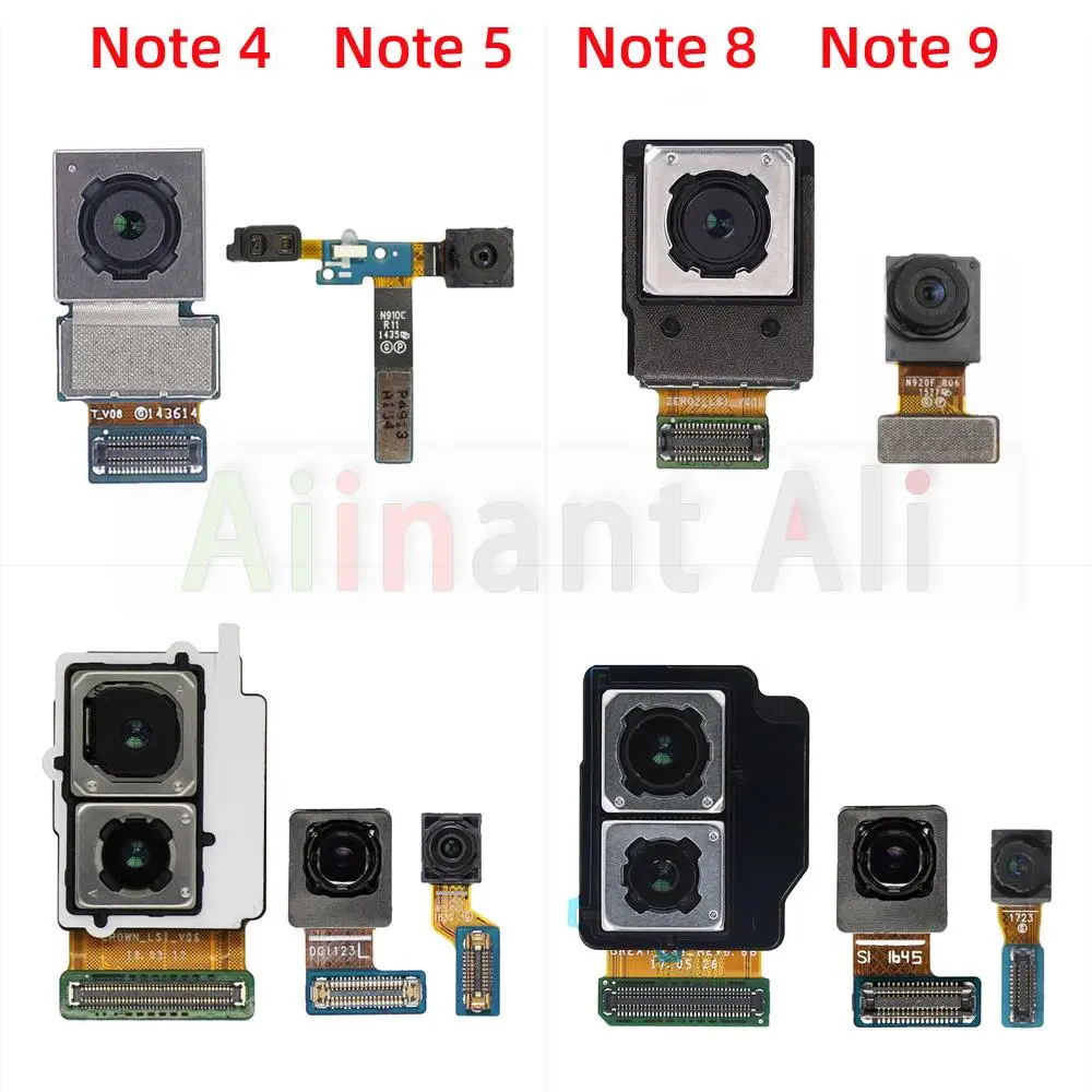 AiinAnt Front Camera flex For Samsung Galaxy Note 4 5 8 9 N910F N920F N950F N960F Main Rear Back Camera Flex Cable