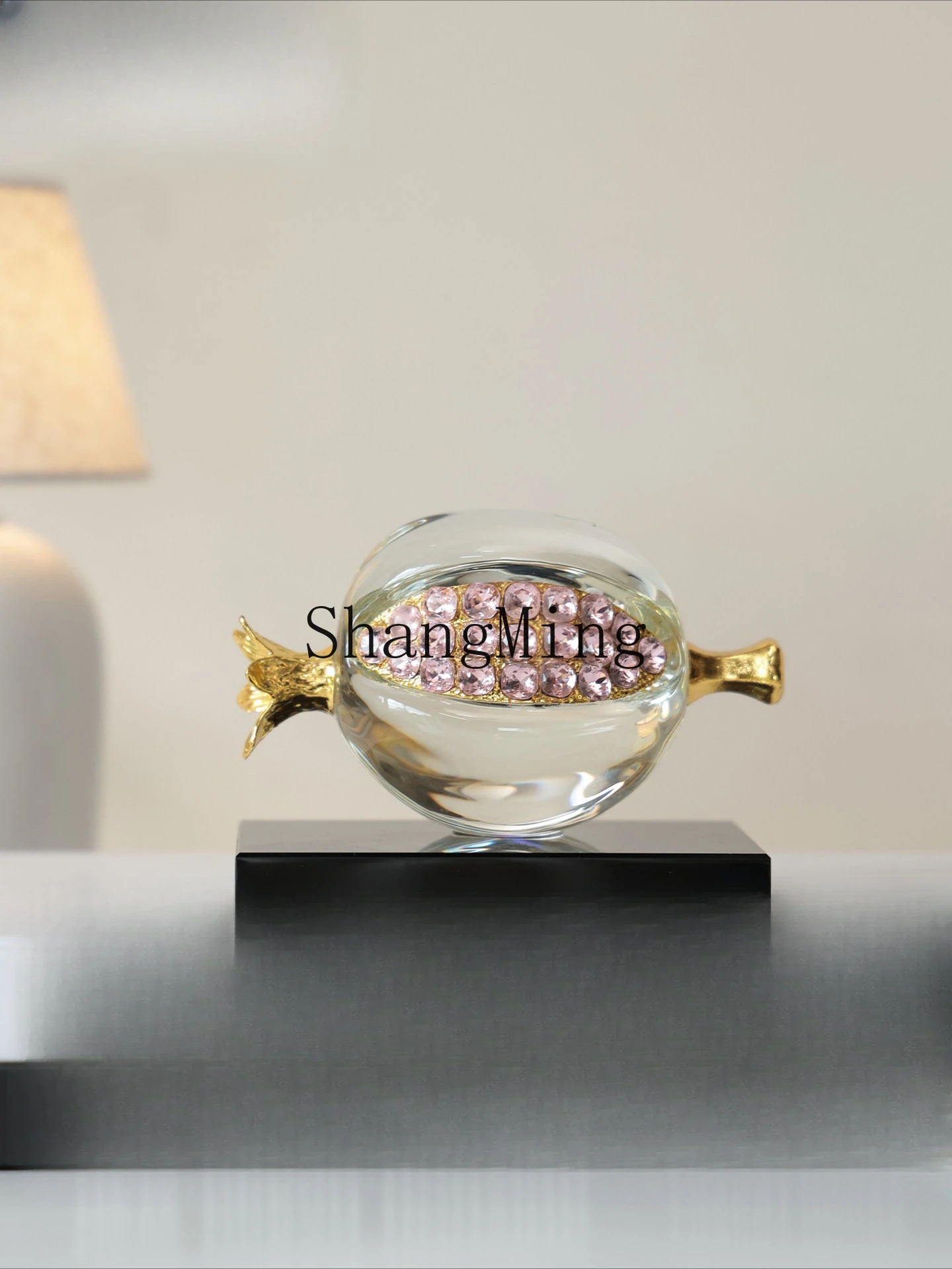 DSA simple modern artistic sense creative crystal pomegranate ornament living room entrance desktop niche decoration