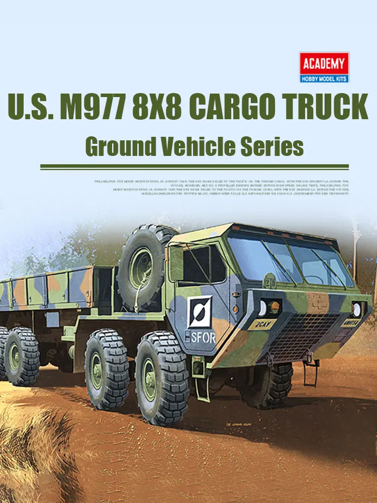 أكاديمية تجميع أطقم منمذجة 13412 US M-997 شاحنة شديدة التحمل 1/72