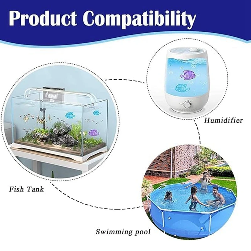 Humidifier Cleaner Fish for Tanks & Humidifiers, Prevents Hard Water Build-Up, Eliminates White Dust Retail