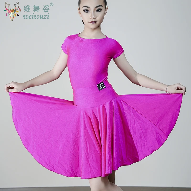

Girl Latin Dance Dress Ballroom Children Dance Costume Salsa Kids Tango Junior Club Dresses Dancing Stage Performance Clothing