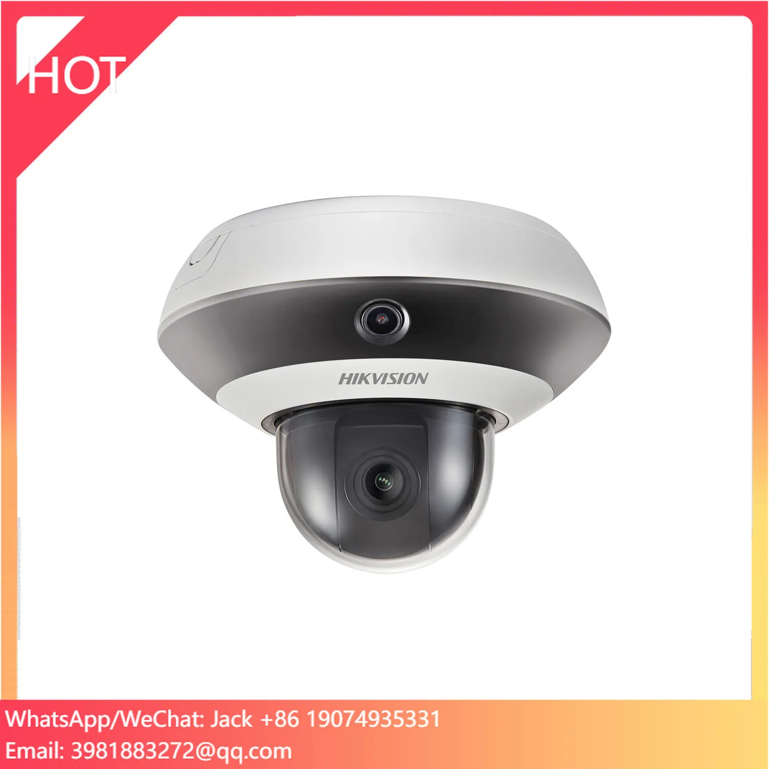 

Hik OEM PTZ Network Camera Outdoor Panoramic PoE Security Camera Motion Detection IR Night Vision Built-in Memory Card Slot